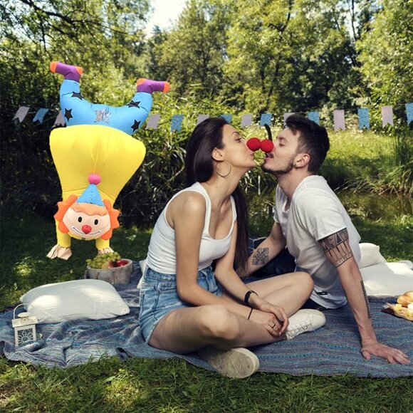 Inflatable Clown Costume Fancy Dress Funny Costume for Halloween Party Costume - Picture 5 of 8